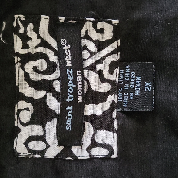 St. Tropez West women's jacket multicolor size 2X - Picture 3 of 9